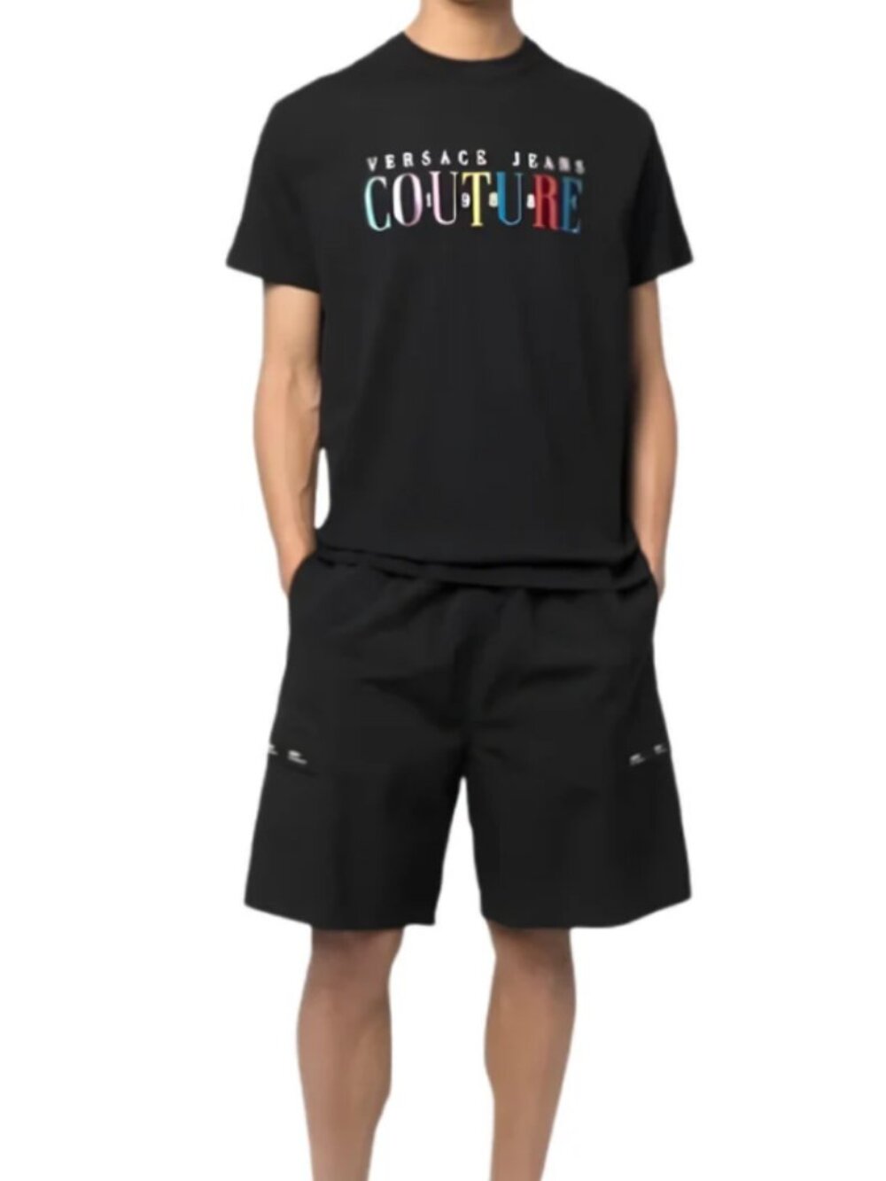 Versace T Shirts Black Cotton 100% | Size S | 100% AUTHENTIC